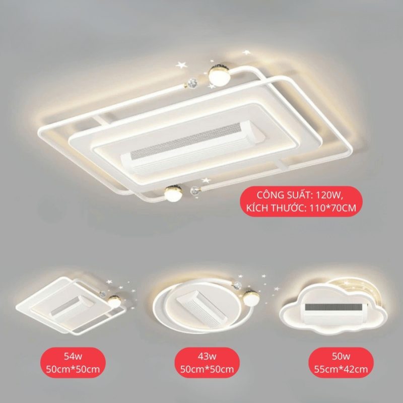 Quạt đèn ốp trần RQO-07