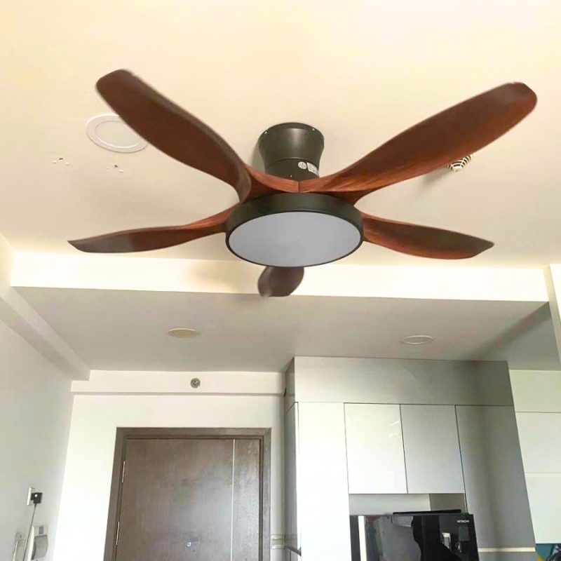 Quạt Trần Đèn Thân Ngắn 5 Cánh Trần Thấp TQT 140