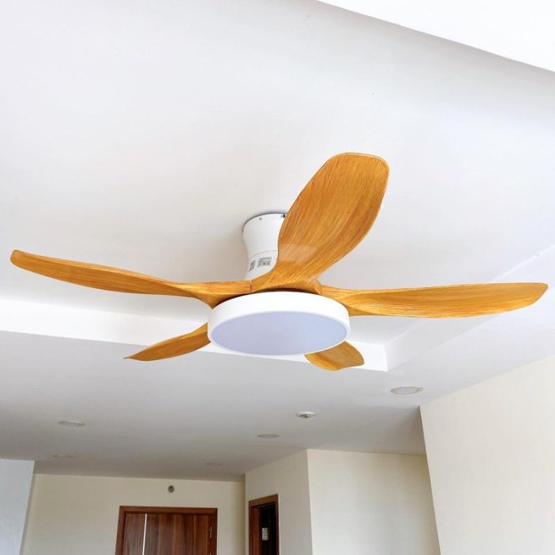 Quạt Trần Đèn Thân Ngắn 5 Cánh Trần Thấp TQT 140