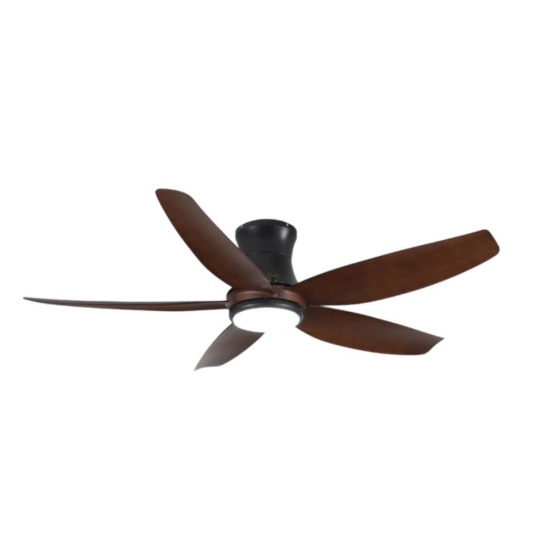 Quạt trần 5 cánh có đèn cho trần thấp RQT-302