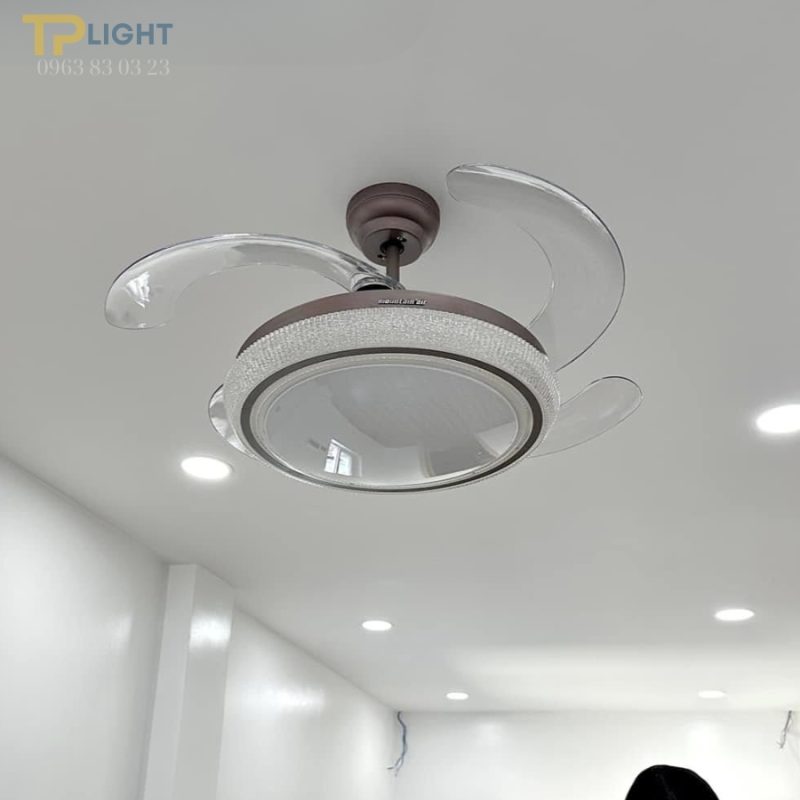Quạt trần đèn giấu cánh thương hiệu Mountain Air QT-6066