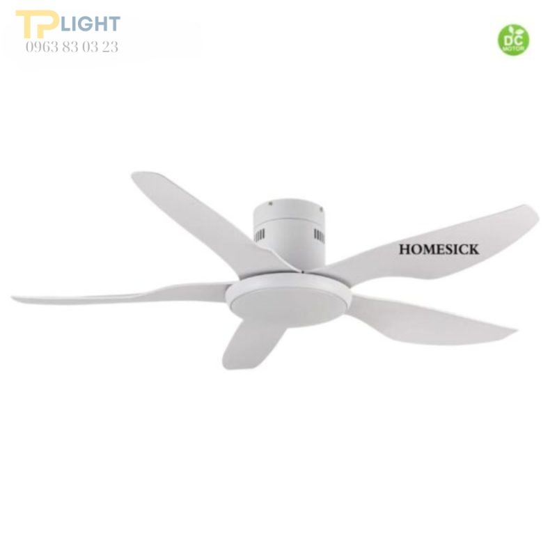 Quạt trần đèn thương hiệu Homesick QT-8016WH